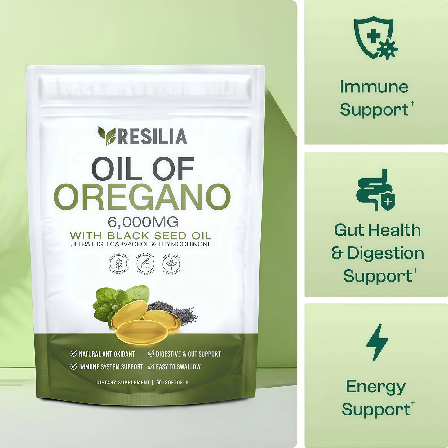 Resilia® Oil of Oregano Softgels